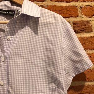 Lavender Gingham Midi Dress